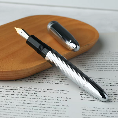 MAJOHN P136 No. 6 35mm Nib Brass Barrel With Engraved Patterns And An Ink-viewing Window