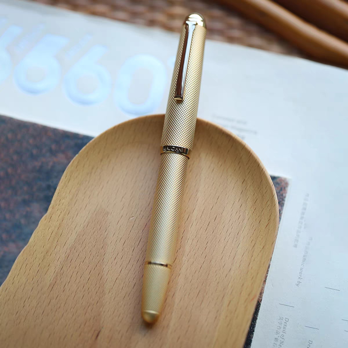 MAJOHN B27 Plaid Pattern Fountain Pen