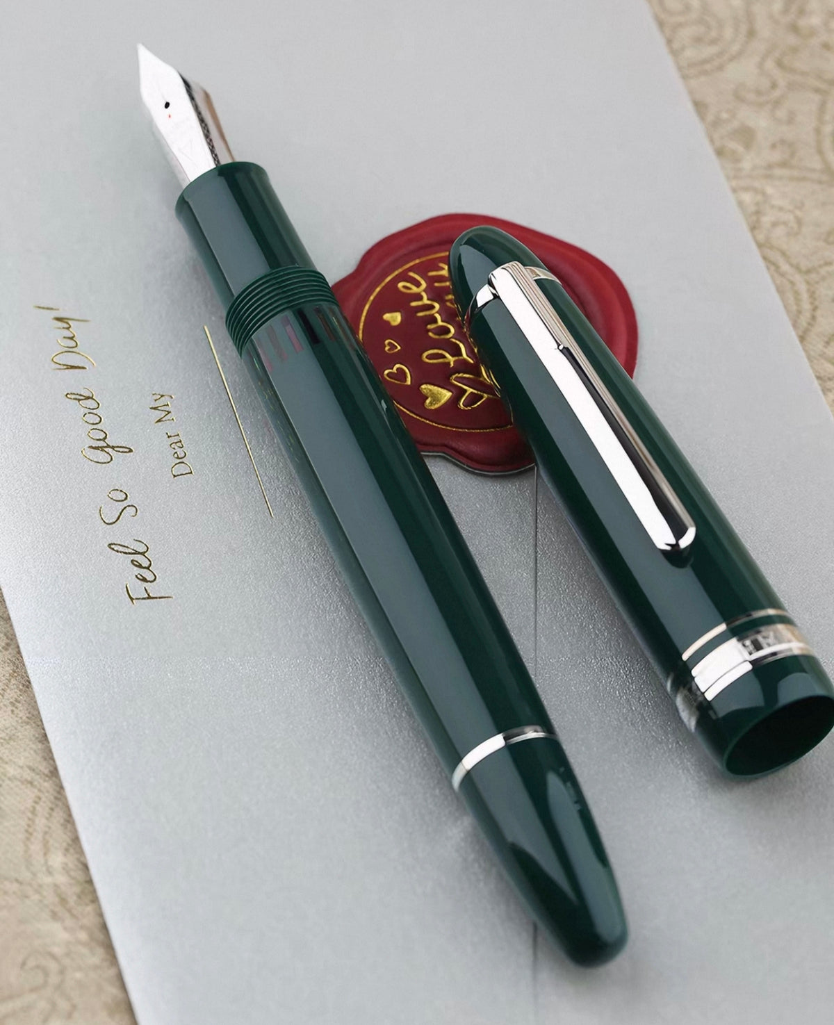 MOJOHN P136 Fountain Pen With a Differential Mechanism Brass Piston and 20-window Ink-viewing Grille