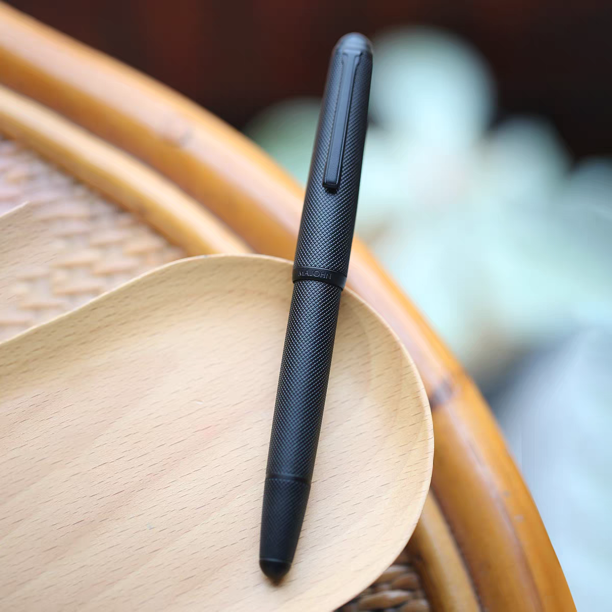 MAJOHN B27 Plaid Pattern Fountain Pen