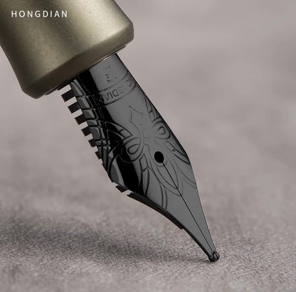 HONG DIAN M2 Mini Fountain Pen M Nib Short Travel Pen