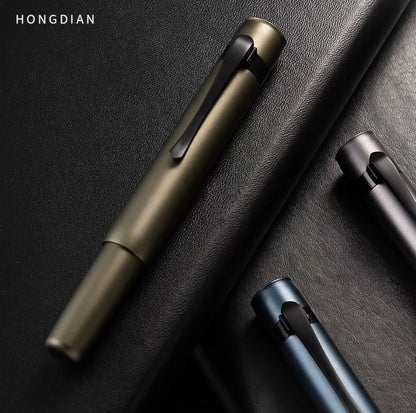 HONG DIAN M2 Mini Fountain Pen M Nib Short Travel Pen