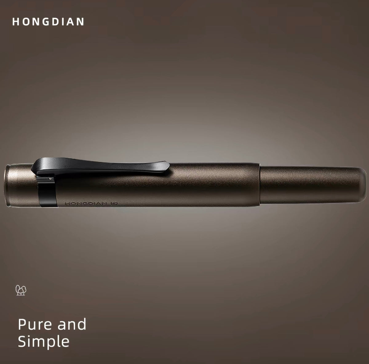 HONG DIAN M2 Mini Fountain Pen M Nib Short Travel Pen