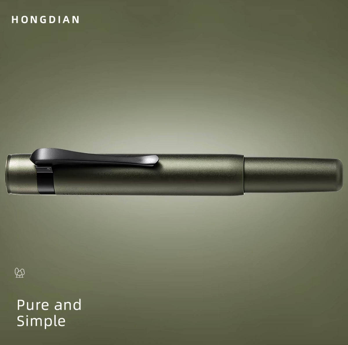 HONG DIAN M2 Mini Fountain Pen M Nib Short Travel Pen